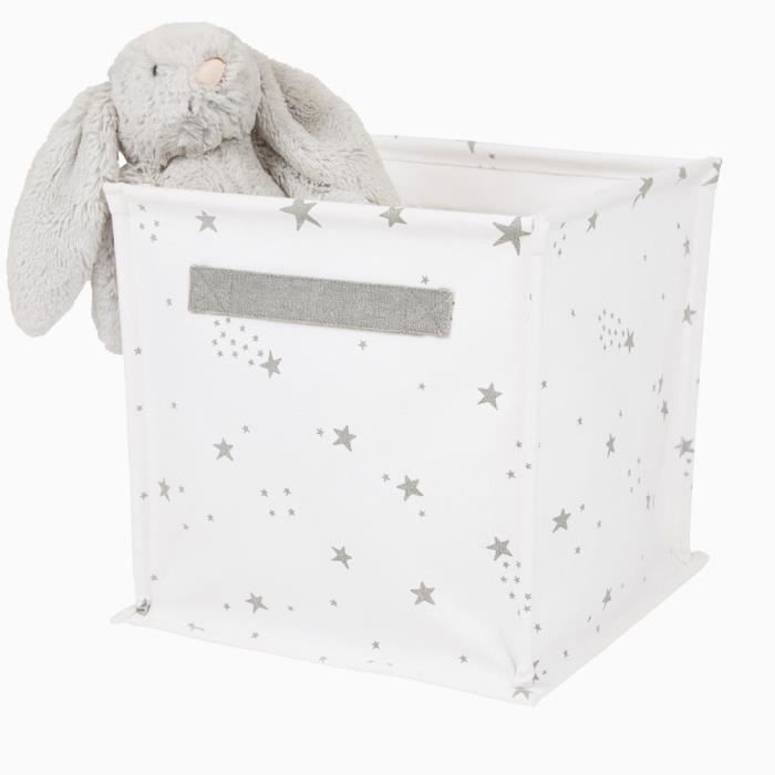 LASTMEUBLES Stella - Commode Enfant 3 Tiroirs Pastel Étoiles - 87 X 86.5 X 41 Cm