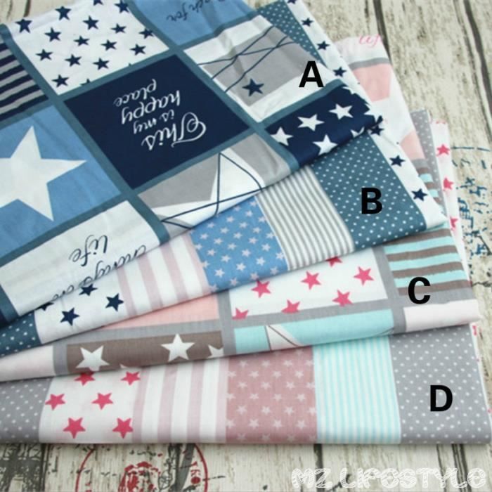 Enfants Coton Serge Tissu Metre Imprime Etoiles Motif Tissu Pour Bricolage A La Main Couture Enfants Bebe Type D 50x40cm Achat Vente Tissu Enfants Coton Serge Tissu Metr Cdiscount