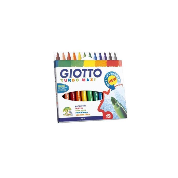 GIOTTO ROBERCOLOR - Pack De 4 Marqueurs Effaçables - Couleurs Assorties Pointe Fine 300012991