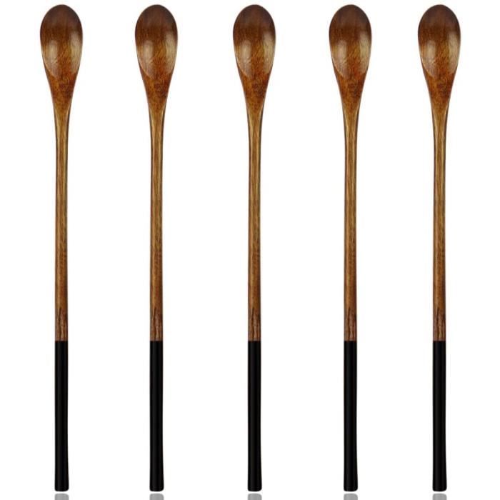 Lot De 3 Cuillères En Bois De Cuisine - 31, 26 Et 20 Cm, Bois Naturel