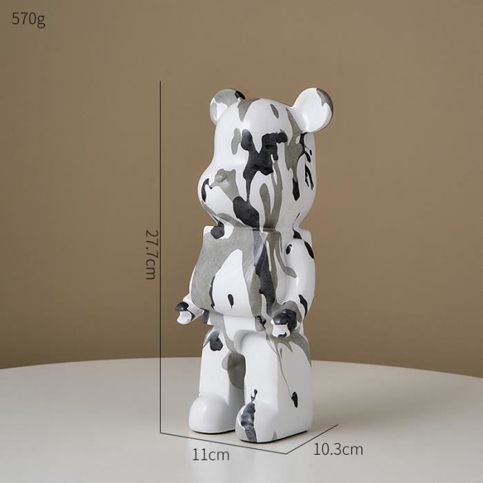Statue Chien Ballon Graffiti - Figurine En Résine Colorée - Déco Maison Abstraite Et Artistique - Cadeau Original