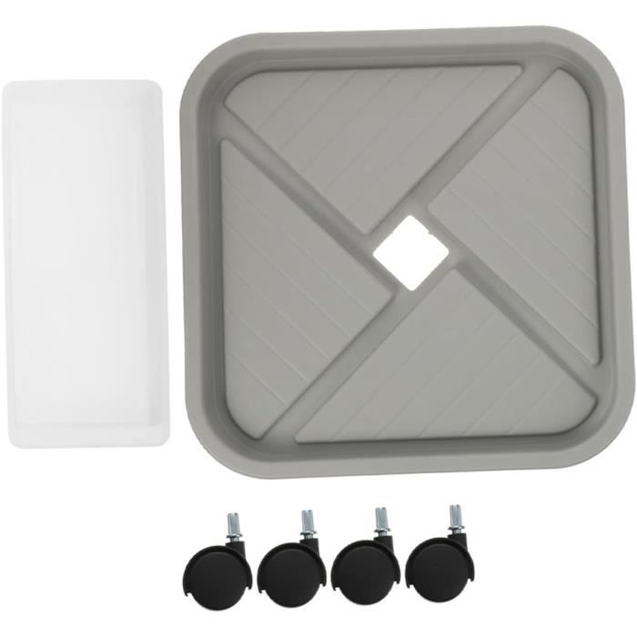 Hemobllo Plateau De Pot De Fleur Doré Acier Inoxydable Résistant Pour