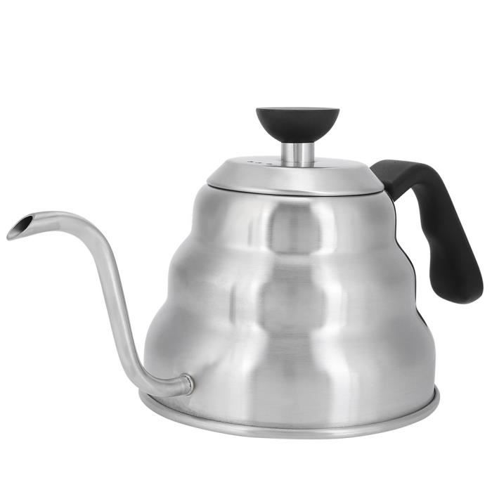 Bouilloire Café Col De Cygne Easyworkz 600ml - Acier Inox 304 - Bec Étroit - Noir Mat