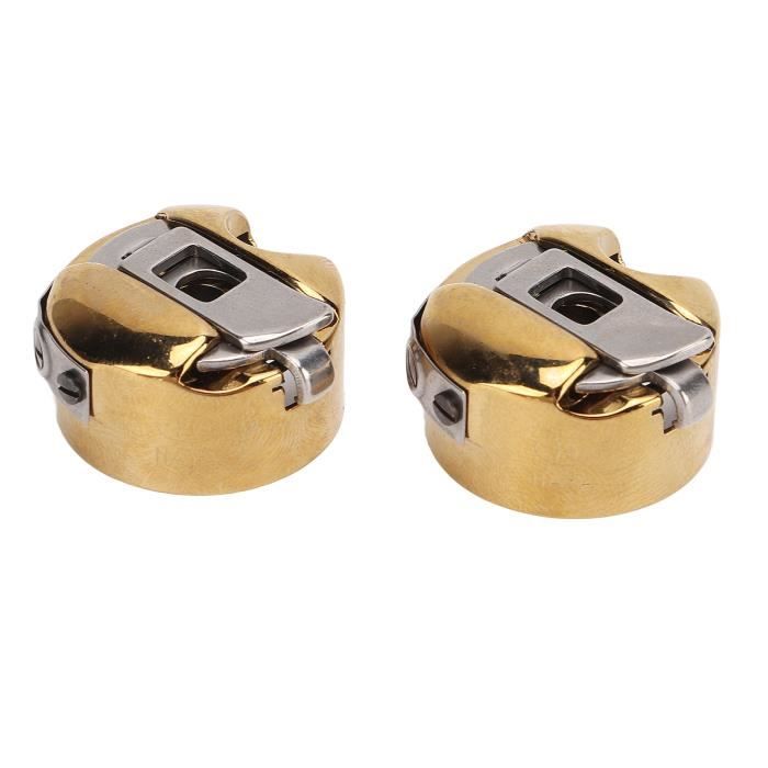 2 Boîtiers De Canette Métallique Pour Machine à Coudre - Universel 22.75mm - Brother Singer Janome Etc.