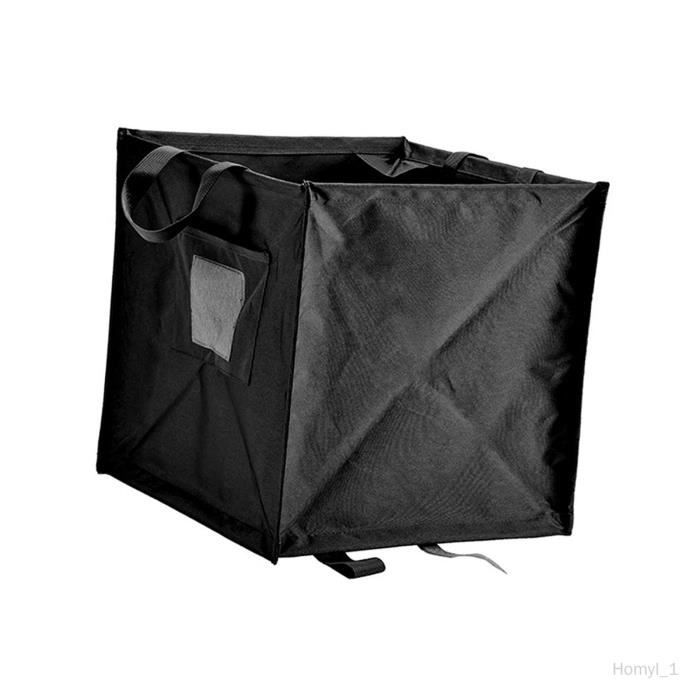 Coffre De Rangement Pliable Noir – Organisateur à Poches Pour Conteneur, Idéal Pour La Maison