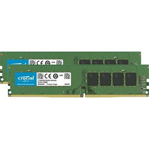 16gb Crucial Ct2k8g4dfd8213 Ddr4 2133 Dimm Cl15 Dual Kit Crucial 16GB Kit (8GBx2) DDR4 2133 MTs (PC4-17000) DR x8 Unbuffered