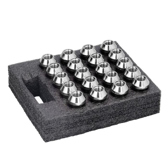 Lot De 20 Écrous De Roue M12x1.25 HEX19 Coniques - Compatibles Suzuki, Lada, Subaru Et Nissan
