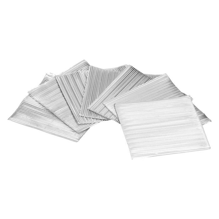 Papiers Aluminium 4x4 Pouces 200 Pcs, Motif Carré Orange Rouge Pour