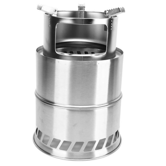 Réchaud De Camping Portable Inox - Contrôle Flamme Réglable, Occasion