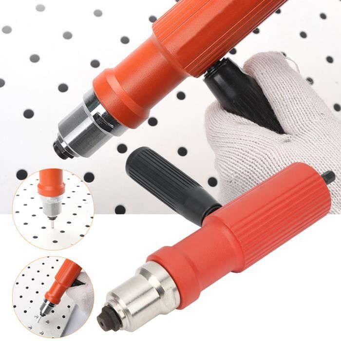 Outil Rivet Outil de rivet d'adaptateur de bit de pistolet à rivets électrique en ...
