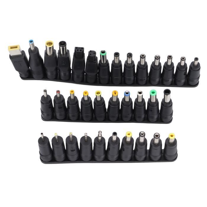 Kit 28 Adaptateurs DC 5,5x2,1 Mm - Connecteurs Mâle/femelle Variés + Câble USB-DC Et DC-DC