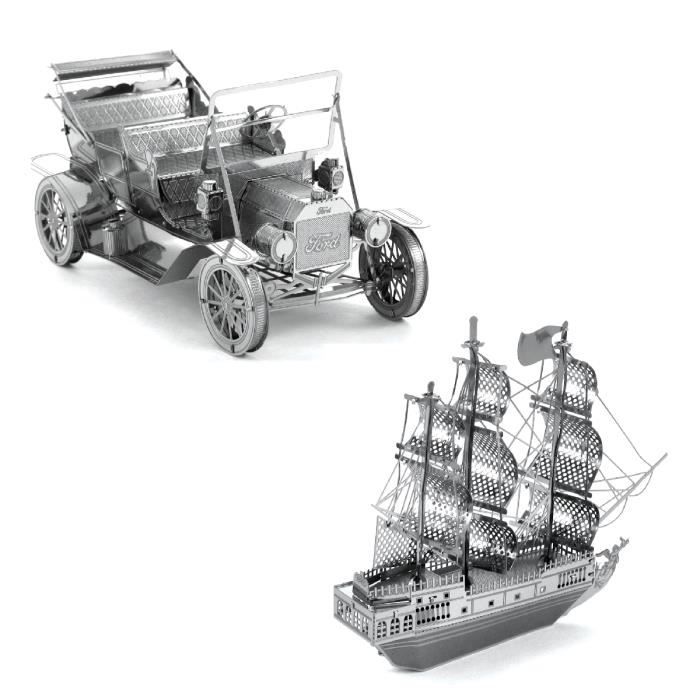 Metal Earth Fascinations 1908 Ford and Black Pearl Puzzle 3D en métal ...
