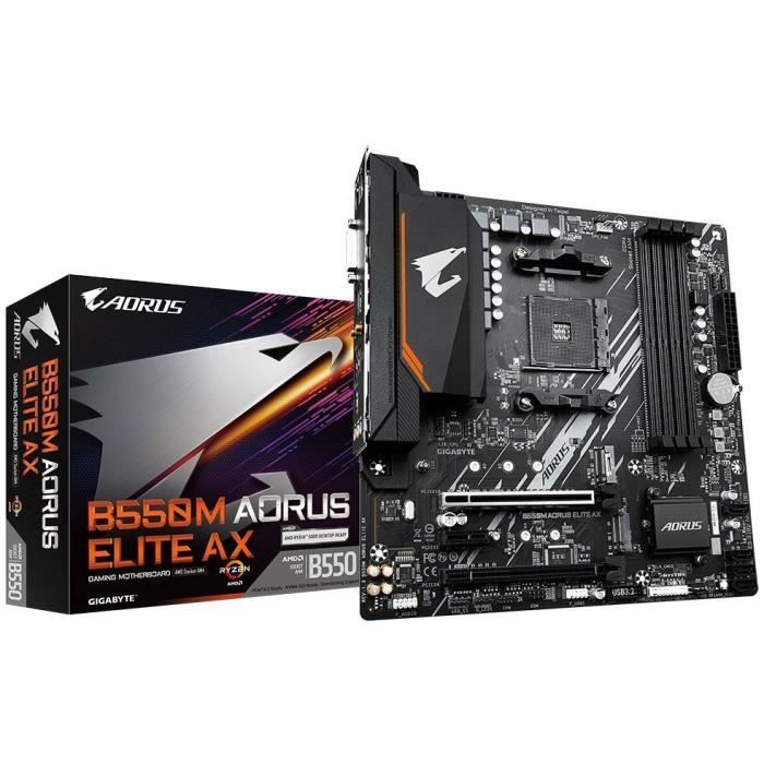 Carte mère – GIGABYTE – B550M AORUS ELITE AX