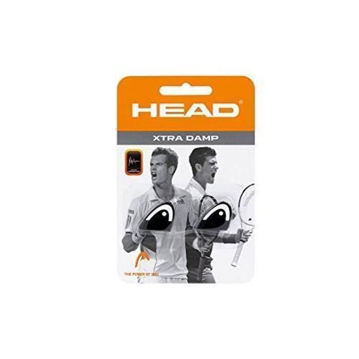 Head Xtra Damp Tennis Vibration Dampener Black with White 2Pack