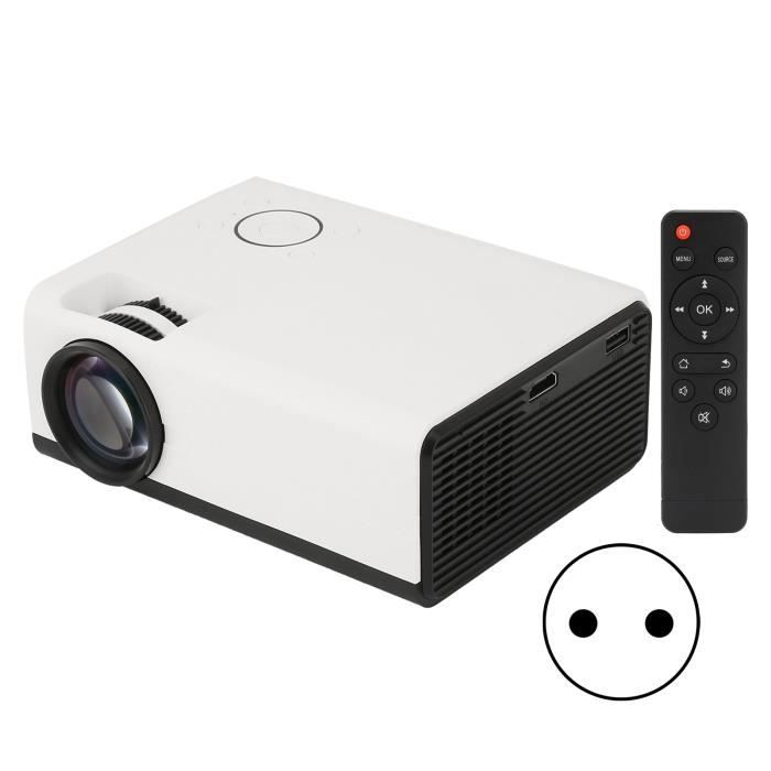 HURRISE projecteur de film en plein air Mini projecteur Full HD 1080P LED 2200LM projecteur