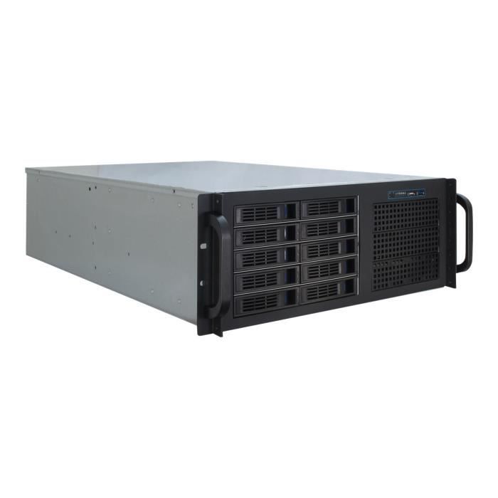 Inter-Tech IPC 4U-4410 Rack-montable 4U ATX - SSI EEB étendu pas dalimentation (ATX) USB