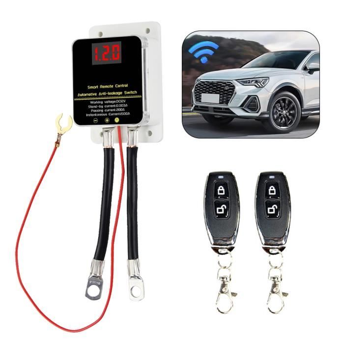Coupe Circuit Batterie 12V 240A - Télécommande & Affichage LED - Auto/Camping-Car