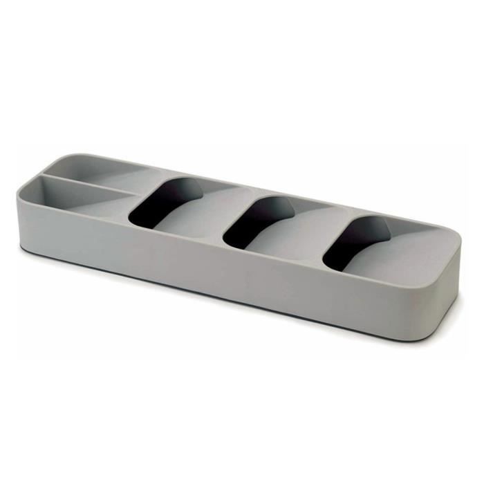 Porte-ustensiles En Bois 3 Compartiments - 23x8,9x11,5 Cm - Rangement Couverts, Bureau