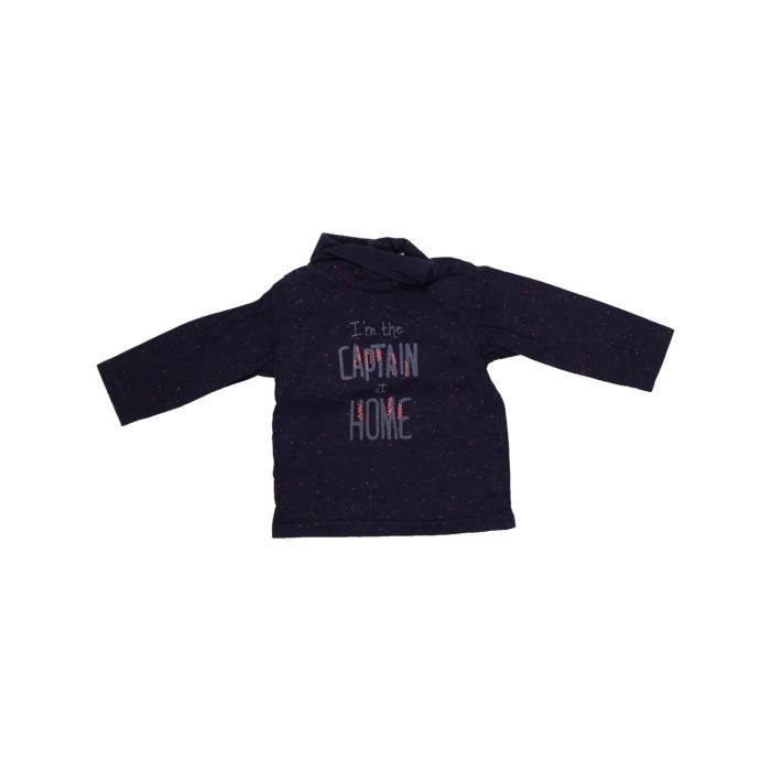 T Shirt Col Roule Bebe Garcon Tape A L Oeil 6 Mois Noir Hiver Vetement Bebe Noir Cdiscount Pret A Porter