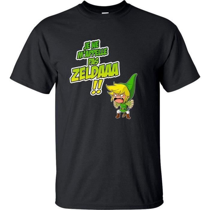 Télécharger gratuitement Images Tee Shirt Manga Zelda Humour Originaux Noir Noir Achat Vente T le plus cool par
