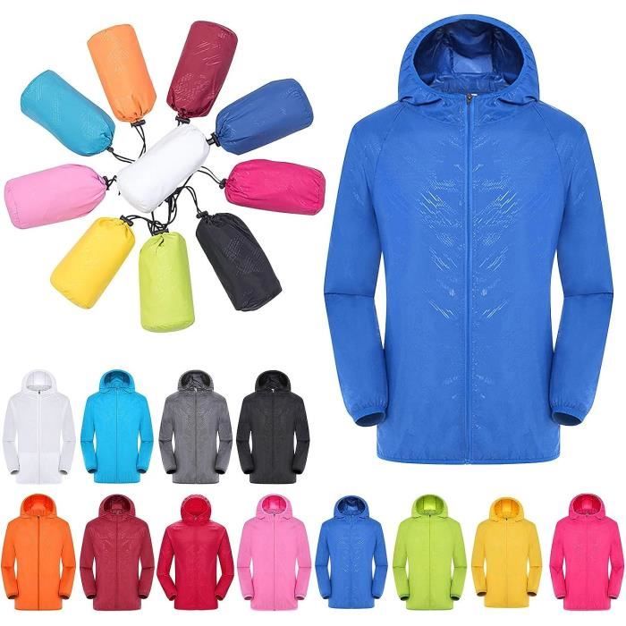 BLOUSON - PERFECTO - BOMBER Veste de Pluie L?�g?�re et Imperm?�able pour Femme Coupe Vent Mince 