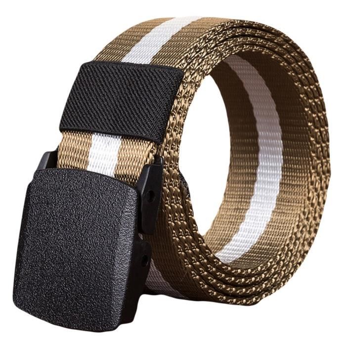 Ceinture Pour Hommes En Toile Alliage Boucle Ceinture Ceinture Stretch