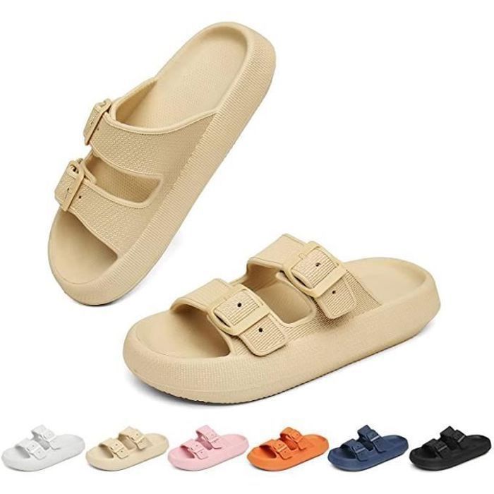 Acheter Pantoufles Douces Pour Couple, Sandales D'intérieur - 5