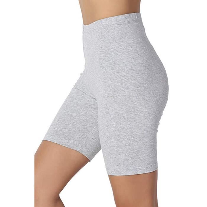 Short Femme Jaune Taille élastique - Coupe Décontractée, Poches, 100% Coton Fait Main En Inde