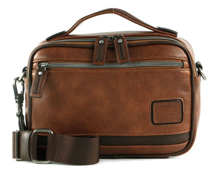 PICARD Sac à épaule bandoulière marron pour homme Breakers