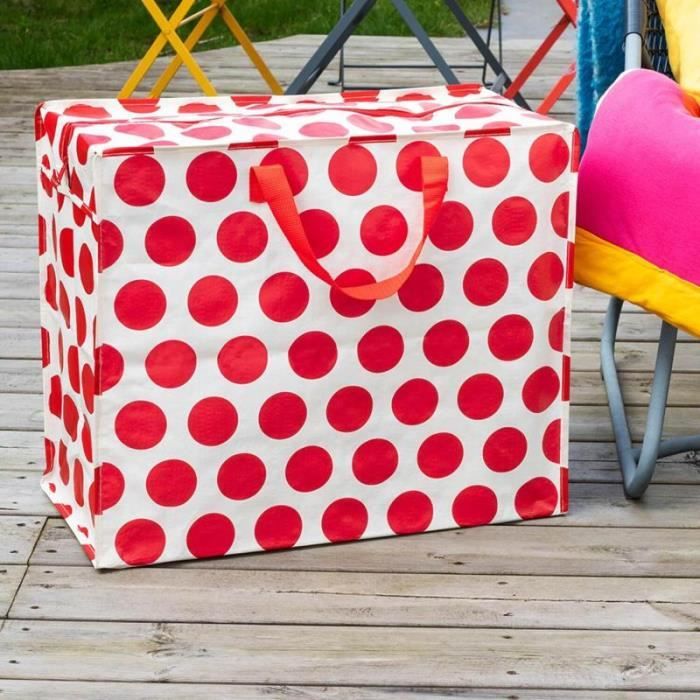 Cube De Rangement Pliable Pottery Barn - Garçon, Rayure Rouge Et Marine, Jumbo