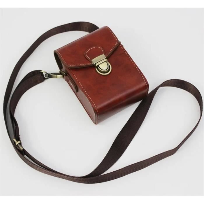 Pochette dobjectif en cuir, tube pour objectif de photographe, sac