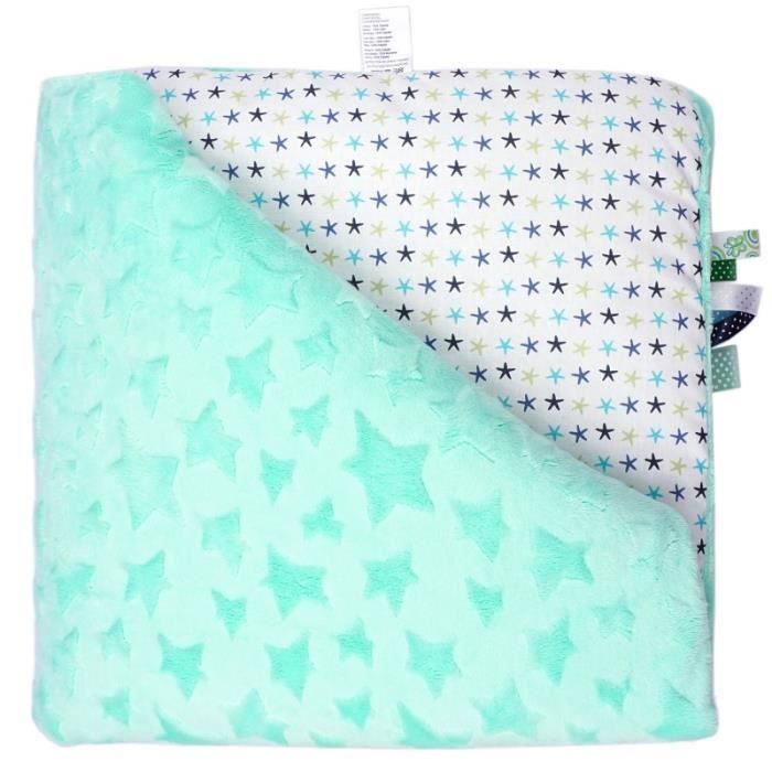 Couverture Bebe Minky Etoile Incroyablement Douce 1 Vert Menthe Cdiscount Puericulture Eveil Bebe