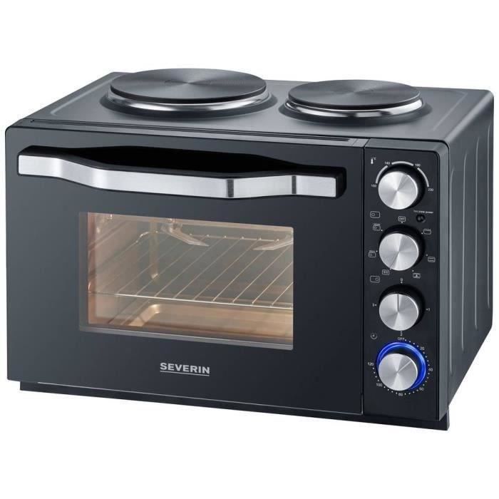 SEVERIN mini four 30 litres + 2 plaques de cuisson 2074 - vue 4