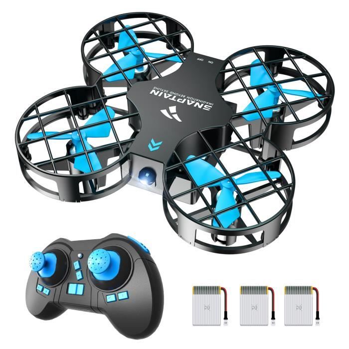 SNAPTAIN H823H Plus Mini Drone Enfant - Bleu - 3 Batteries - Télécommande -  21 Mins Autonomie - 360° Flips - Cdiscount Jeux - Jouets