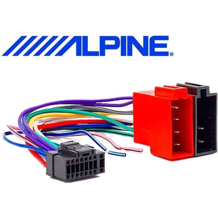 LMC - Adaptateur de connecteur de faisceau de câblage ISO pour harnais  Radio stéréo de voiture pour câble récepteur Radio Alpine - Cdiscount Auto