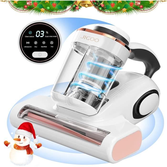 Aspirateur Contre Les Acariens Aspirateur Anti-acariens Mains JAOGAUS 15 Kpa - Lampe UV-C - Pour Matelas, Canapé, Textiles - Sans Fil