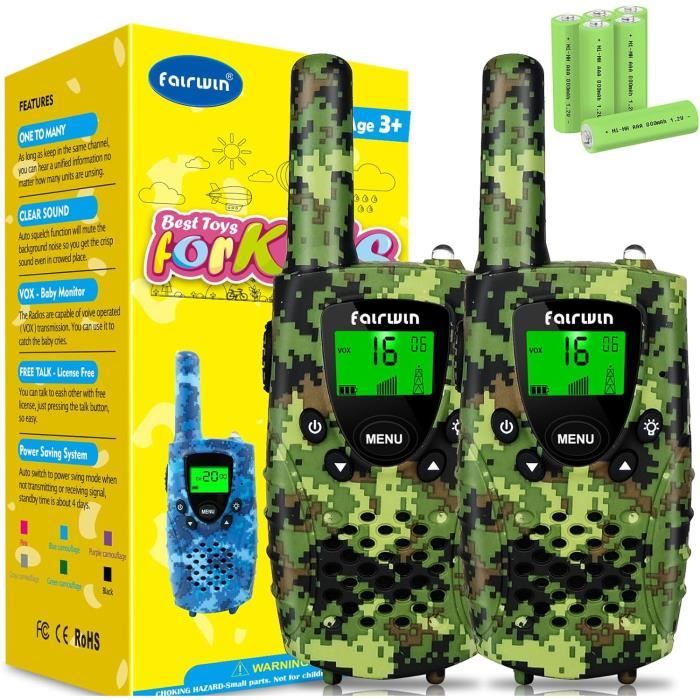 Retevis RT628 Talkie Walkie Enfants, Talkie Walkie longue