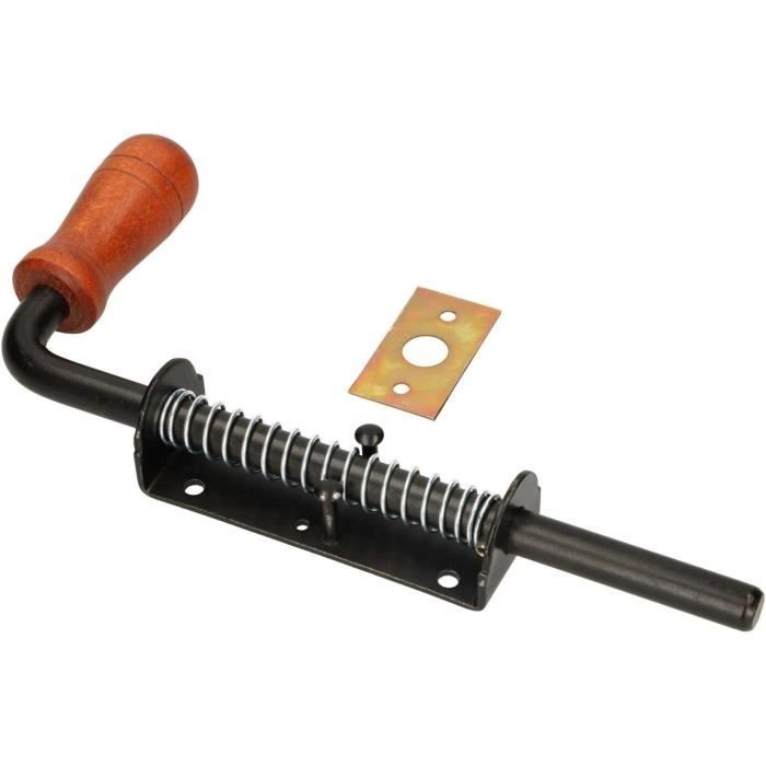 Verrou à ressort argenté 260 mm[S318] - Cdiscount Bricolage