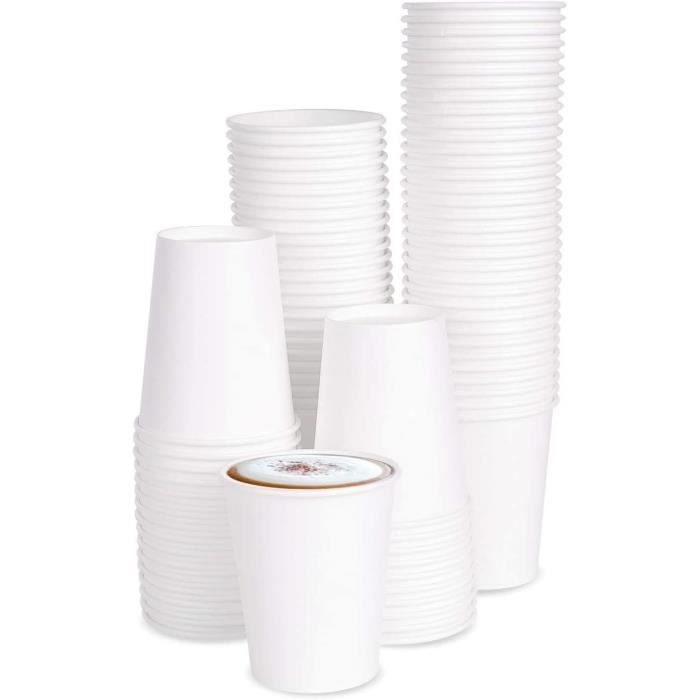 MGGI Trading Lot 100 Gobelets Jetables Carton écologique 6.5 oz ...