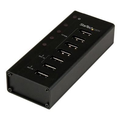 STARTECH Hub USB 3.0 Alimenté de 4 ports avec Station de Recharge de 3 ports USB (2 x 1A, 1 x 2A)