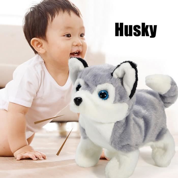 Meilleurs prix pour SURENHAP Jouet Chien En Peluche Électrique Lifelike Intelligent Aboiements et Marche Pour Enfants Jouets Animaux