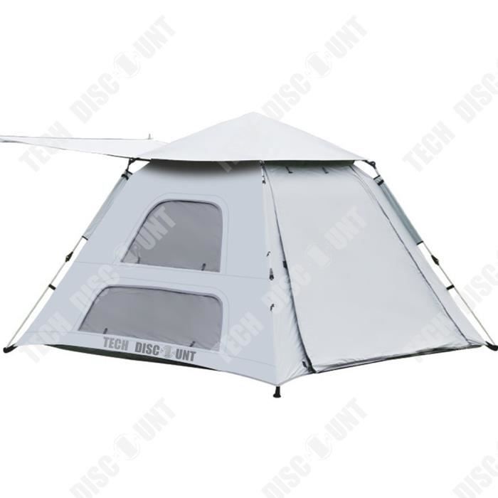 TD® Tente de camping tente monocouche entièrement imperméable en vinyle ouverture rapide tente de camping en plein air tente de terr