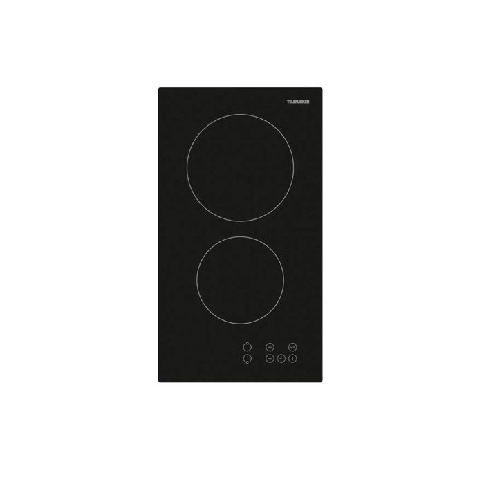 Domino vitroceramique TELEFUNKEN TKDV2T 2 Foyers radiants Commandes tactiles Timer