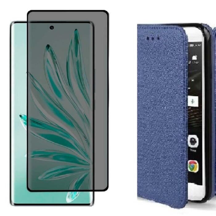 Coque portefeuille Honor 90 Lite Cuir écologique Anti espion