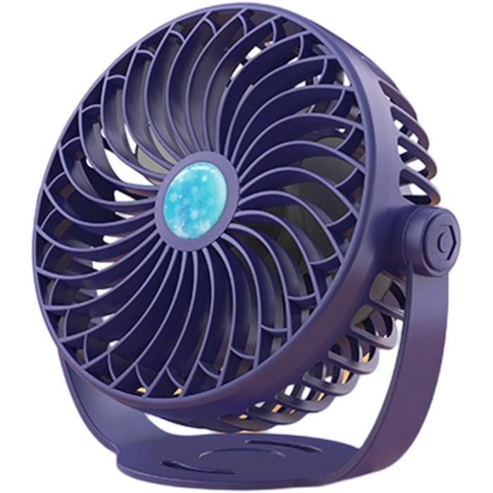 Winique Ventilateur De Bureau Portable 3000 Mah Alimenté Par