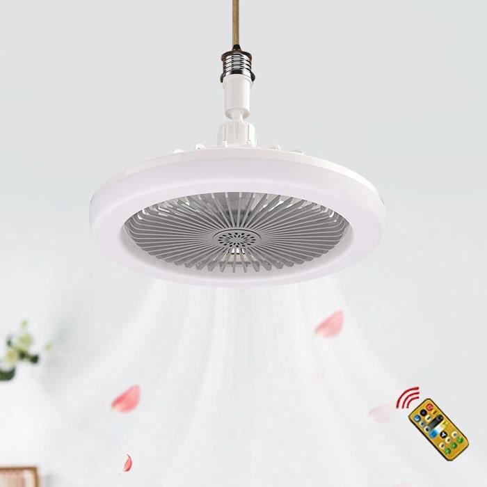 Ventilateur De Plafond Avec Lumière LED TEKXDD - 3 Températures De Couleur, 4 Vitesses, Télécommande Et App, Silencieux, Pour Salon/Chambre