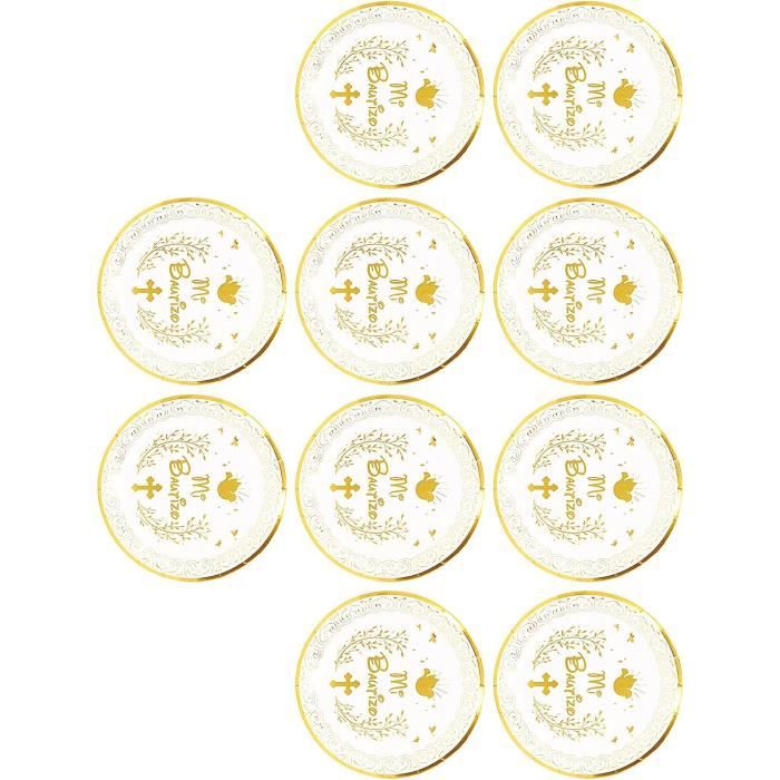 Lot De 100 Assiettes Blanches Réutilisables Lavables - 17,8 Cm, Micro-ondes, Pour Fêtes, Camping