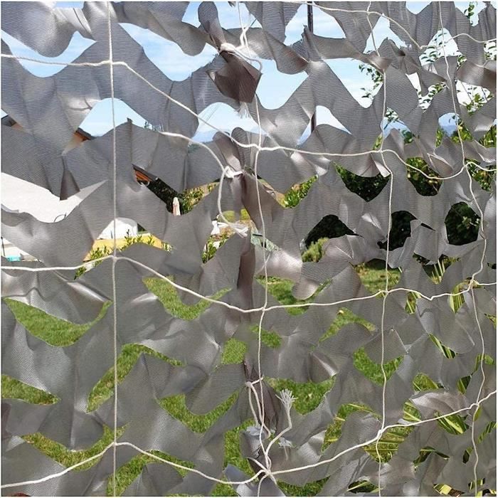 Filet De Camouflage Blanc Renforcé 200x400cm – Protection Solaire Et Confidentialité