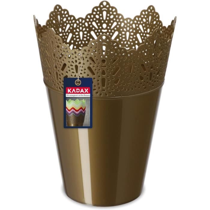 KADAX Pot De Fleurs En Dentelle En Plastique 9 Couleurs, Motif