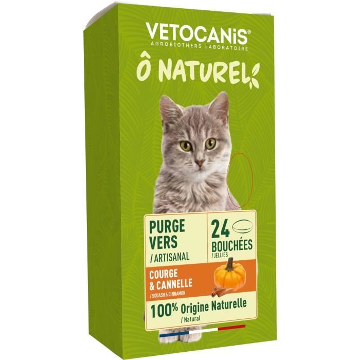 Comparer les prix de 24 Bouchées - VETOCANIS - BIO000663 - Purge Vers - Chat